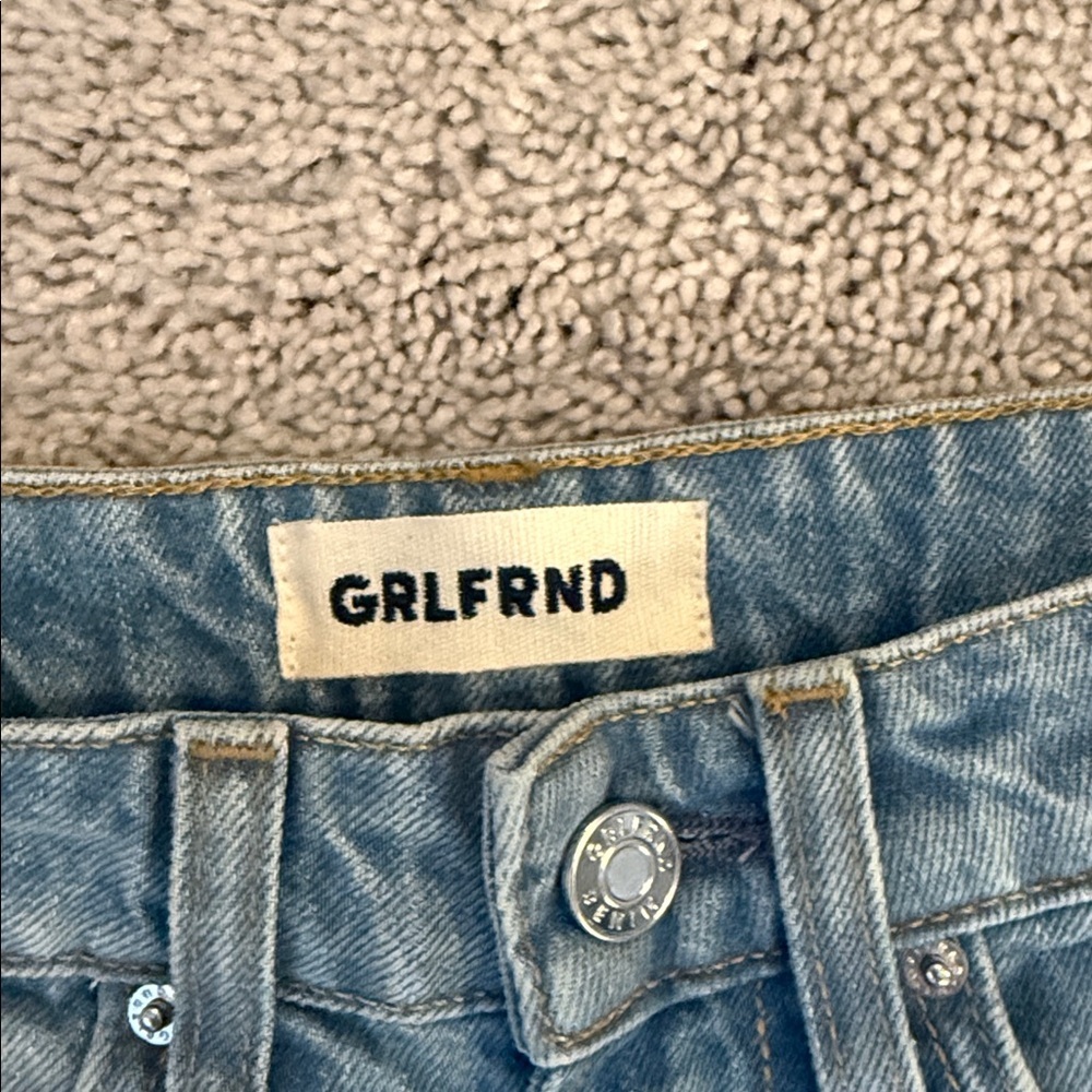 GRLFRND Austen High Rise Jeans La Brea Ave Denim Size 24 - Picture 11 of 13